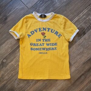 Disney x Junk Food Belle Adventure in the Great Wide Somewhere Tee, XS